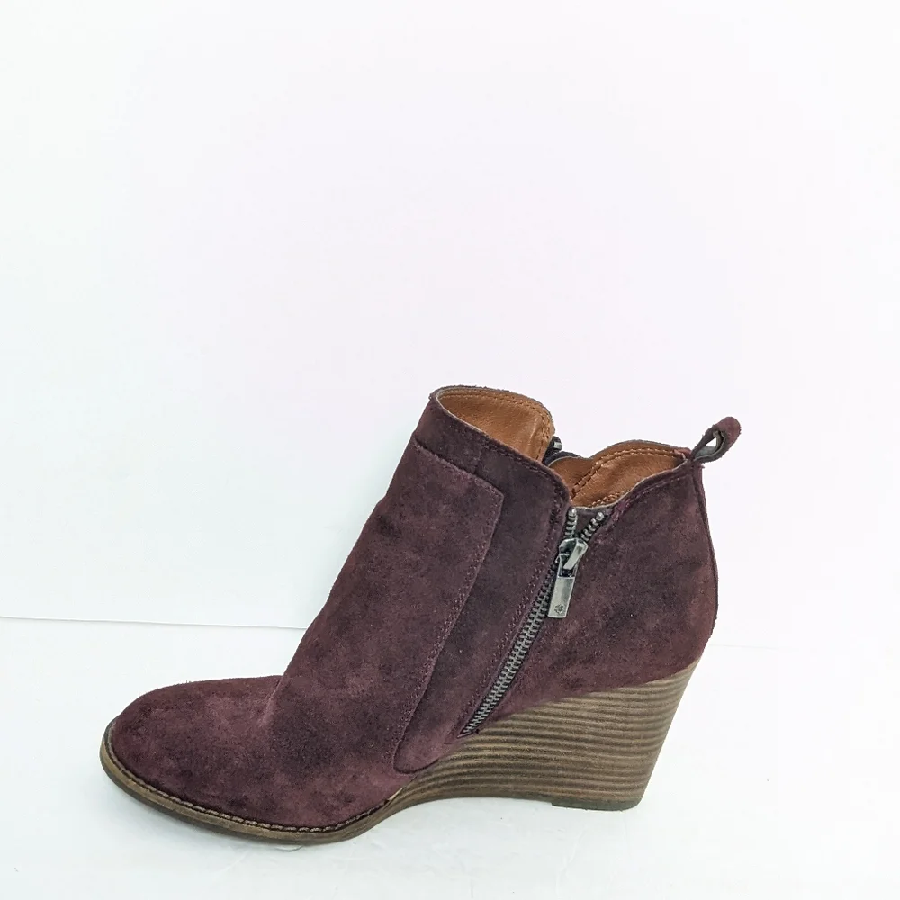 Lucky brand suede wedges